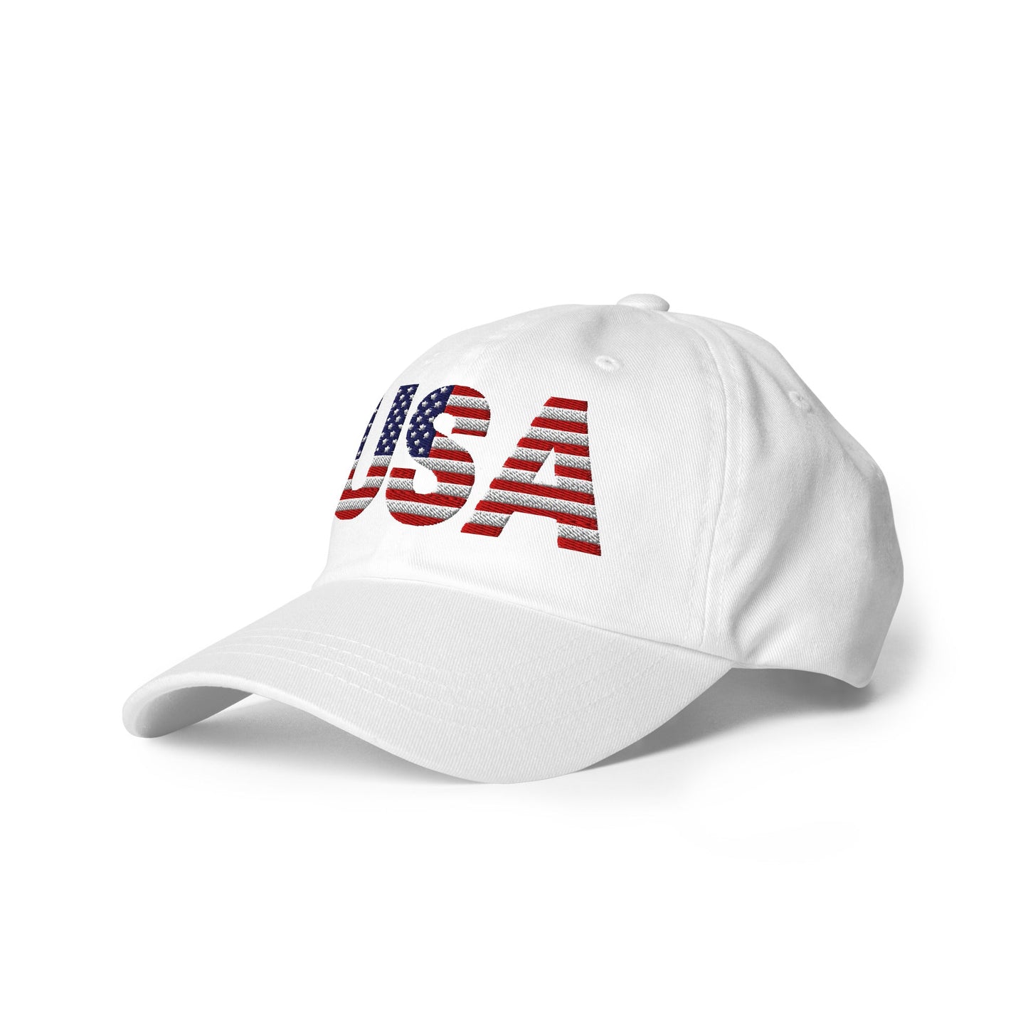 USA Baseball Hat | Embroidered Cotton Twill Cap