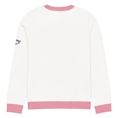 Freedom Knitted Crew Neck Sweater | Patriotic Pullover