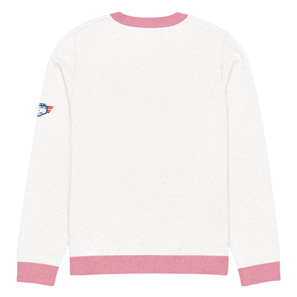 Freedom Knitted Crew Neck Sweater | Patriotic Pullover