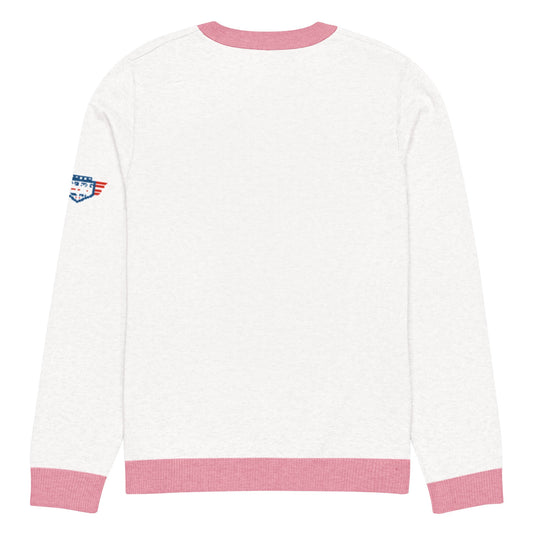 Freedom Knitted Crew Neck Sweater | Patriotic Pullover
