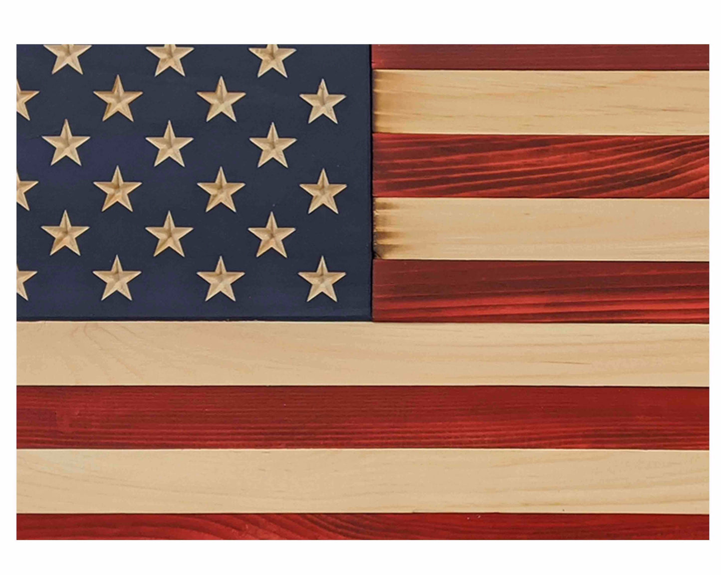 Liberty Flag – American Oak Wooden Display | Shop250America