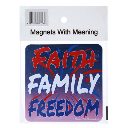 Faith Family Freedom Refrigerator Magnet