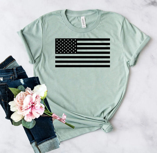 American Flag Tee – Patriotic Cotton T-Shirt | Shop250America