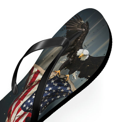 Eagle American Flag Flip Flops – Patriotic Sandals | Shop250America