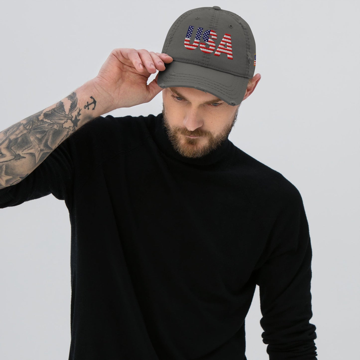USA Distressed Dad Hat | Patriotic Baseball Cap