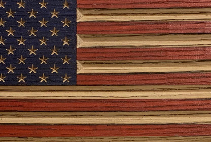 Old Glory Wooden Desk Flag – American Oak | Made in USA | Flags of Valor