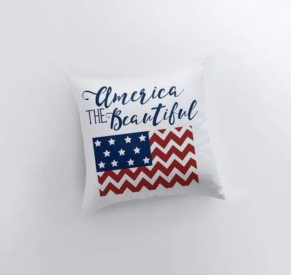 America the Beautiful | Pillow Cover | Home Decor | Freedom Fourth of
