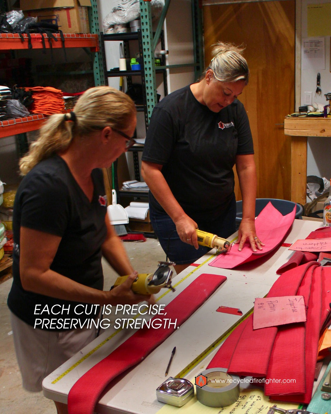 Vertical Fire Hose American Flag – Handmade Reclaimed | Shop250