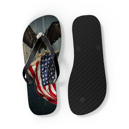 Eagle American Flag Flip Flops – Patriotic Sandals | Shop250America