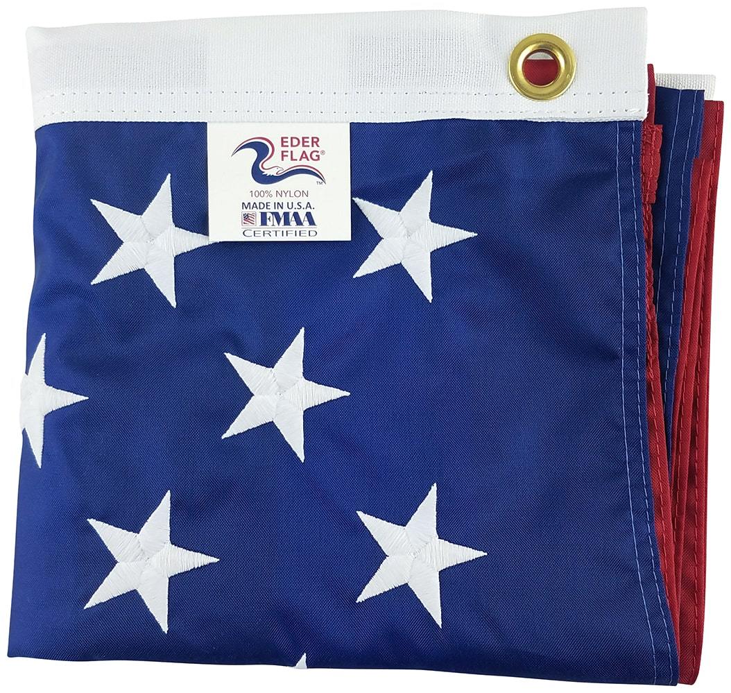 Complete Outdoor American Stainless Steel Flag Set with Adjustable Bracket