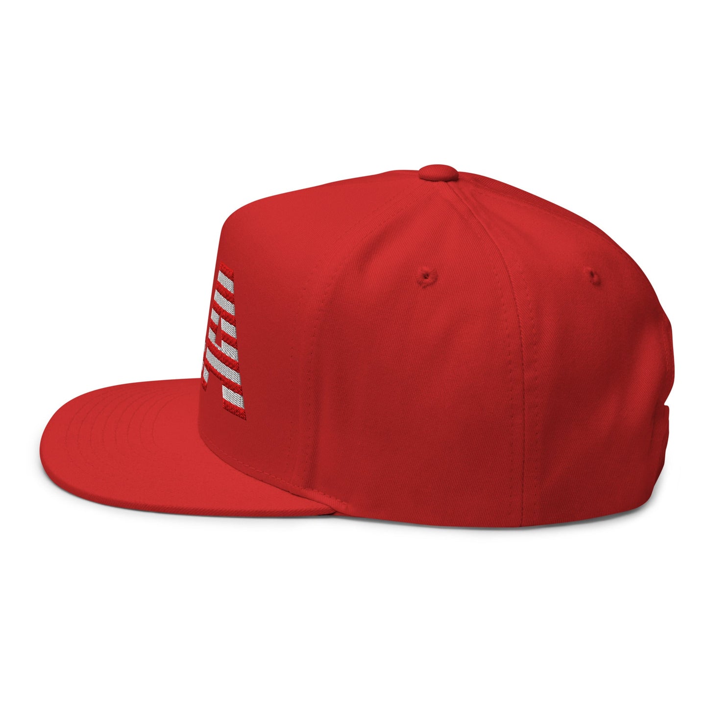 USA Flat Bill Cap | Embroidered Snapback Hat