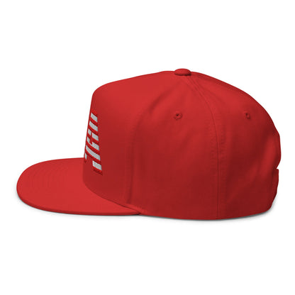 USA Flat Bill Cap | Embroidered Snapback Hat