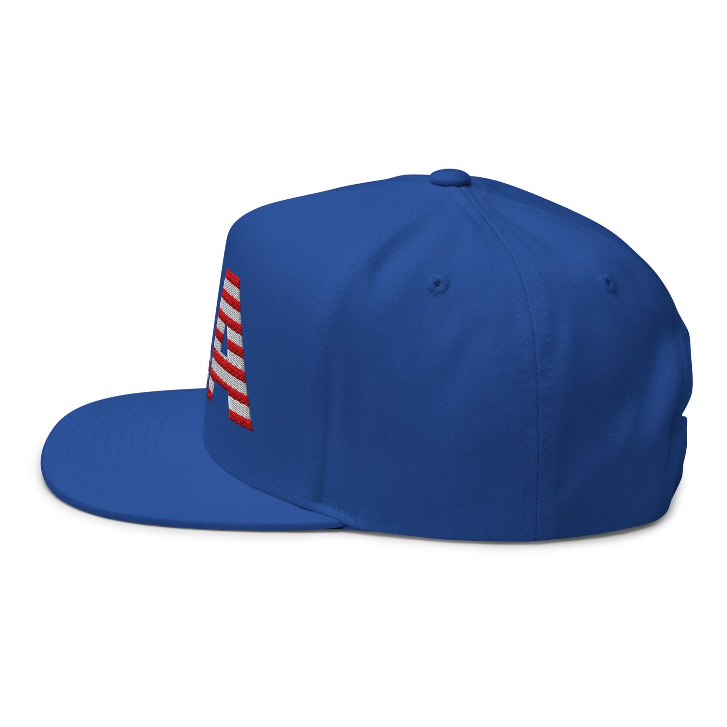 USA Flat Bill Cap | Embroidered Snapback Hat