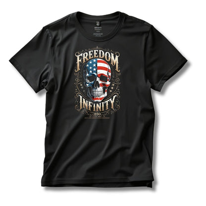 Freedom Infinity America 250 Years Skull T-Shirt