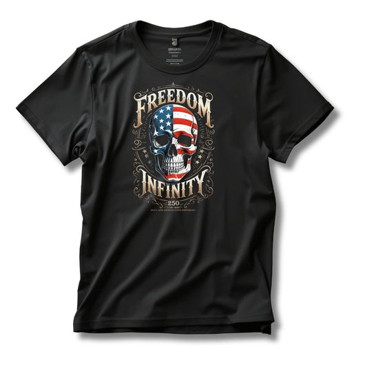 Freedom Infinity America 250 Years Skull T-Shirt