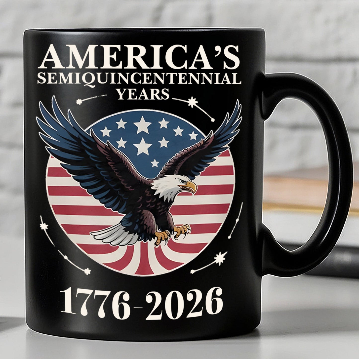 America's 250 Years Semiquincentennial Black Mug | Happy 250th Birthday USA | Patriotic 4th of July Mug | America 250th Anniversary | Independence Day Black Mug 682543