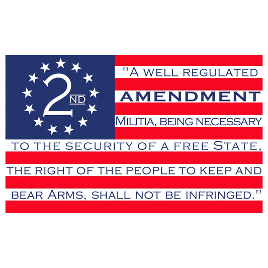2nd Amendment USA American Flag Sticker Decal Car Truck Window Gun