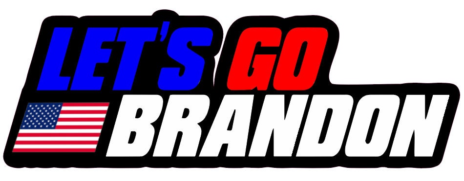 American Flag Let's Go Brandon Anti Biden Car Van Truck Decal Bumper