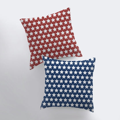 Fourth of July | Stars | Pillow Cover | Memorial Gift | Throw Pillow |
