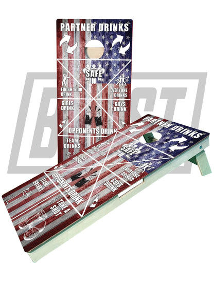 Drinking Game Cornhole Set | Premium USA-Made Boards
