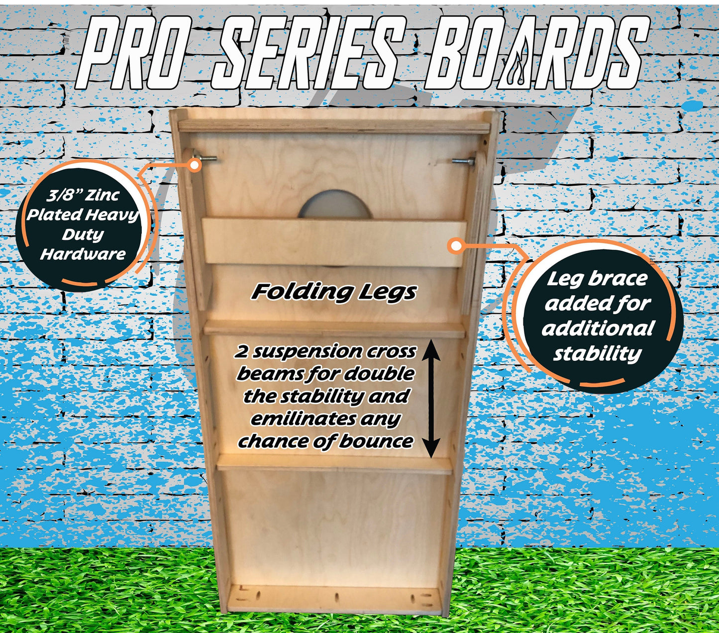 Blue Line Flag Police Cornhole Boards