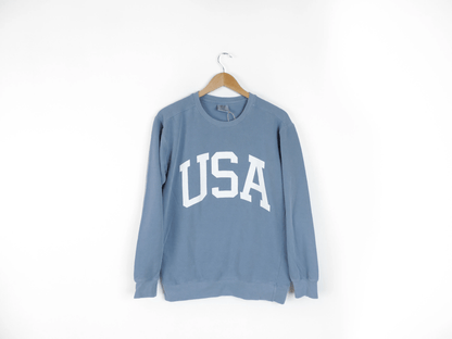 USA Crewneck - Retro Patriotic Sweatshirt | Wild Kard Vintage