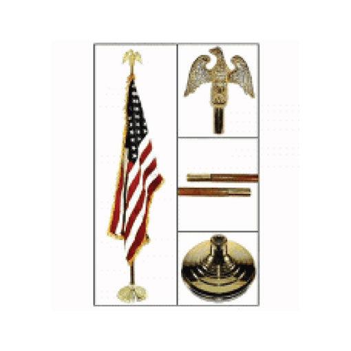 Indoor American Flag and Flag pole Kit