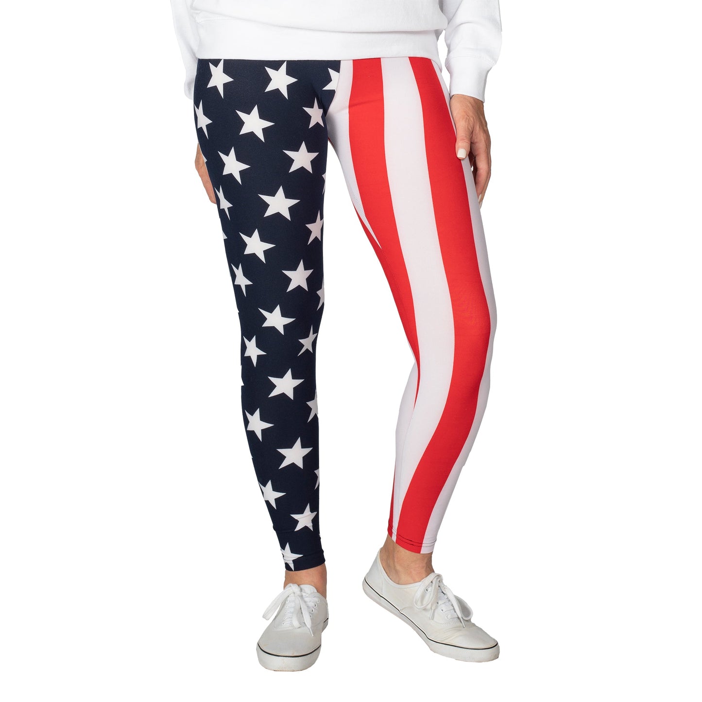 America 250 Patriotic Flag Leggings with Bracelet – Women's