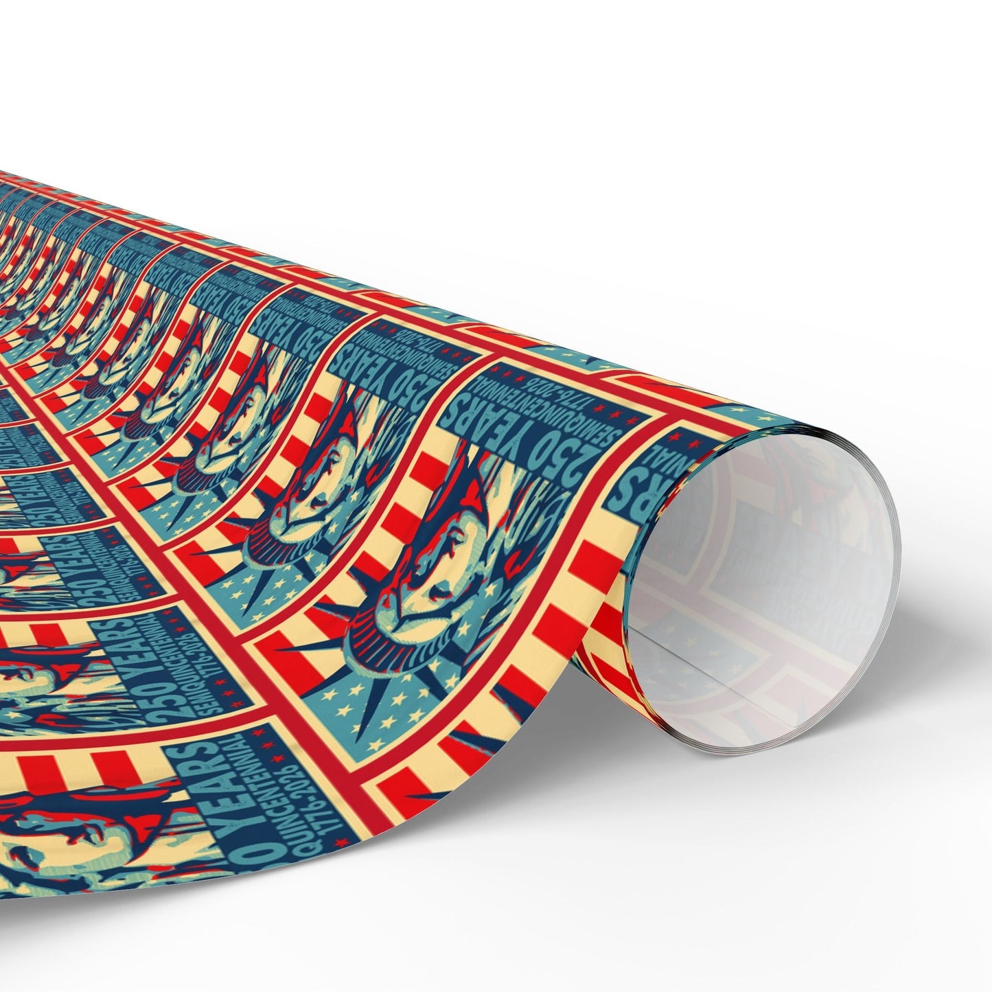 Liberty Semiquicentennial Custom Wrapping Paper Roll – America’s 250th Anniversary