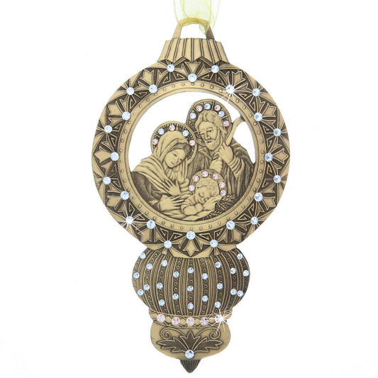 Limited Edition Nativity Ornament- The Holy Family (Bronze) by Wendell August Forge