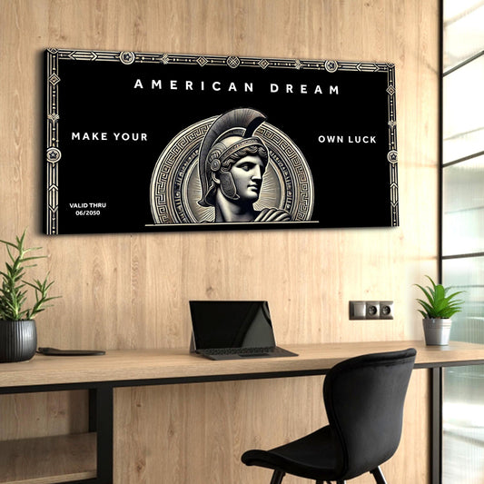 American Dream Canvas Wall Art | Patriotic Motivational Decor
