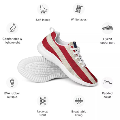 Men's Patriotic Star-Spangled Sneakers | Shop250America