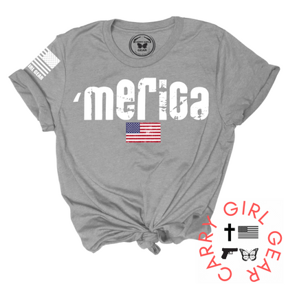 'MERICA TEE – Patriotic Women's Shirt | Shop250America