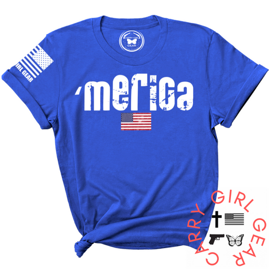 'MERICA TEE – Patriotic Women's Shirt | Shop250America
