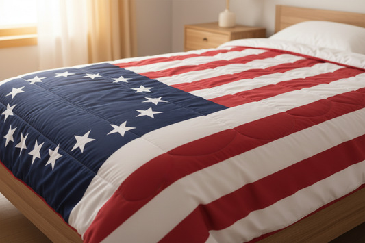 Queen sized Betsy Ross Flag Comforter