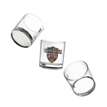 Patriotic We the People America’s 250th Anniversary Rocks Glass