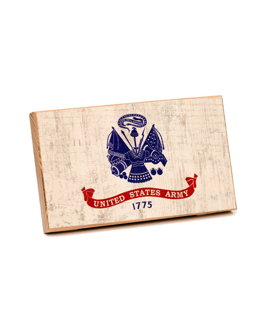 Army Wooden Desk Flag – American Oak | Shop250America