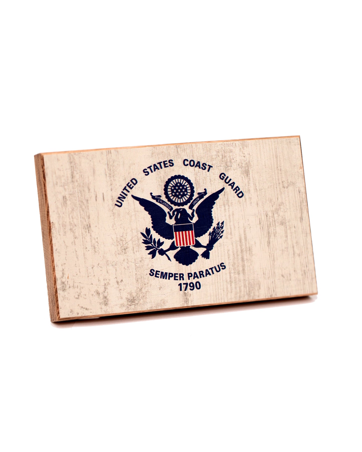 Coast Guard Wooden Desk Flag – American Oak | Shop250America