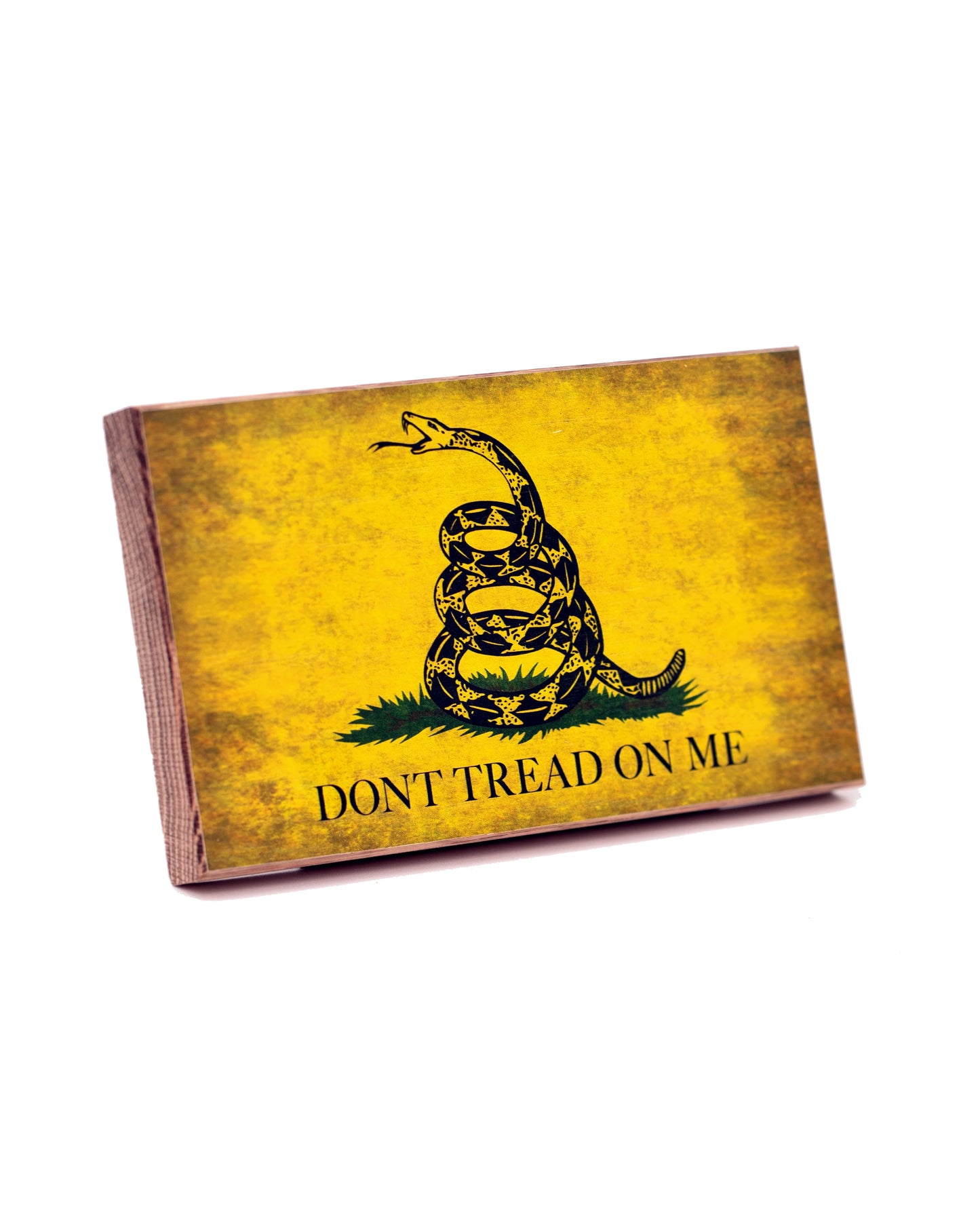 Gadsden Wooden Desk Flag – American Oak | Flags of Valor