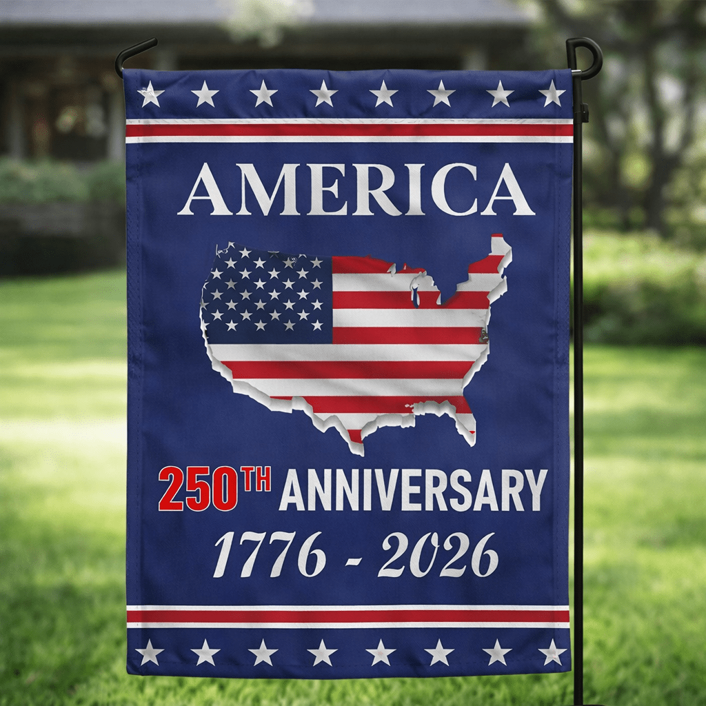 America 250th Anniversary Garden Flag – Double-Sided, 12"×18"