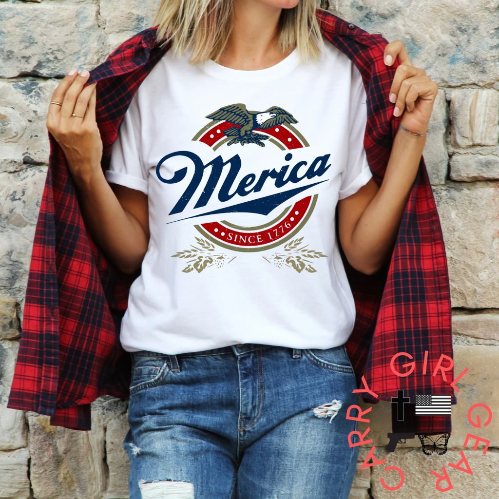THE MERICA TEE – Women's Patriotic T-Shirt | Shop250America