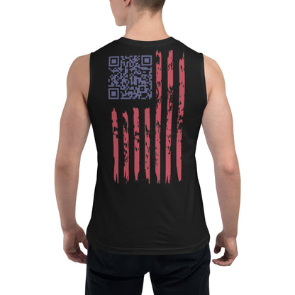 We The People QR Code Muscle Shirt | Trump Dance Easter Egg