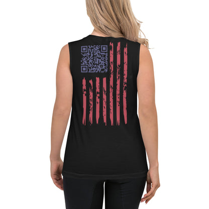 We The People QR Code Muscle Shirt | Trump Dance Easter Egg
