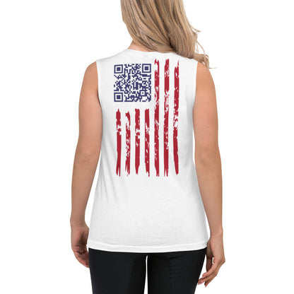 We The People QR Code Muscle Shirt | Trump Dance Easter Egg