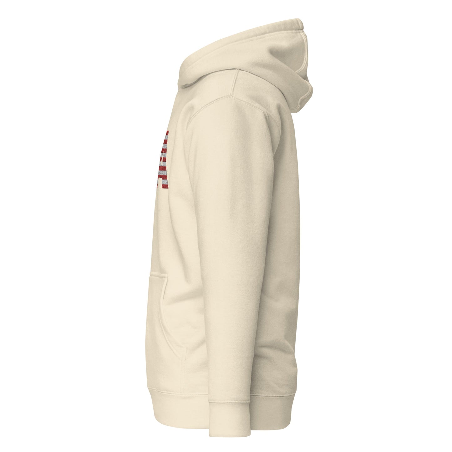 USA Large Embroidery Unisex Hoodie | Patriotic Apparel