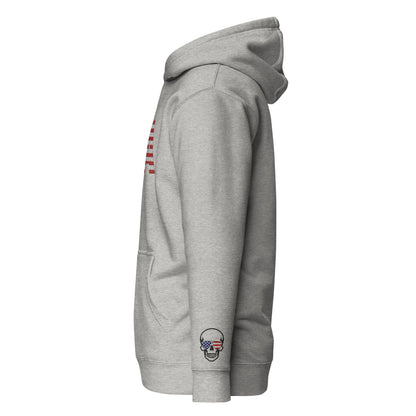 USA Large Embroidery Hoodie | Patriotic Unisex Apparel