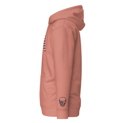 USA Large Embroidery Hoodie | Patriotic Unisex Apparel