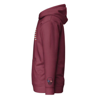 USA Large Embroidery Hoodie | Patriotic Unisex Apparel