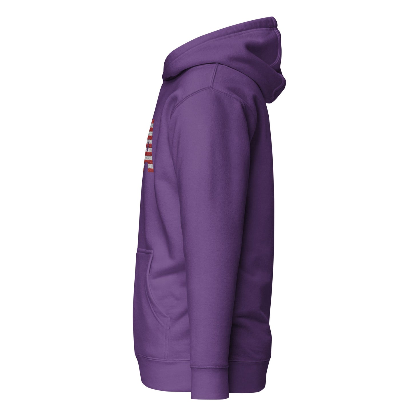USA Large Embroidery Unisex Hoodie | Patriotic Apparel