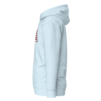USA Large Embroidery Unisex Hoodie | Patriotic Apparel